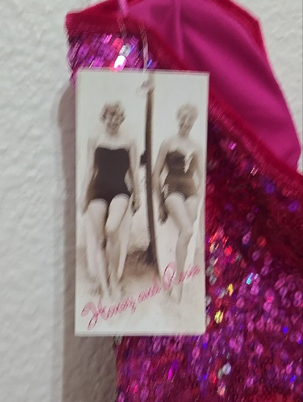 NWT Honey And Rosie Sequin Strapless Mini Dress in Fuchsia Party Barbiecore Sexy - Picture 8 of 12
